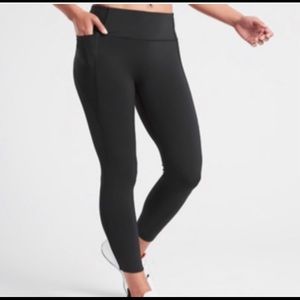 Athleta velocity 7/8 tights, black, SP